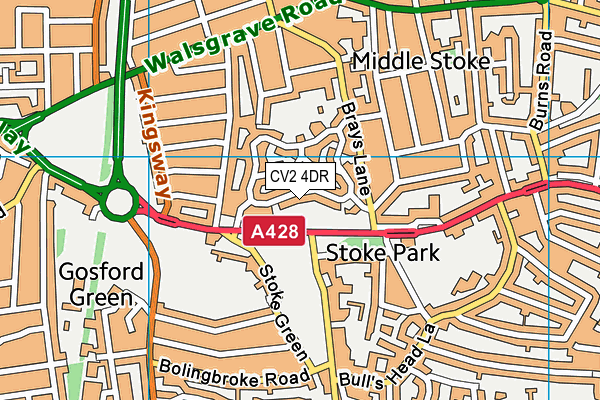 CV2 4DR map - OS VectorMap District (Ordnance Survey)