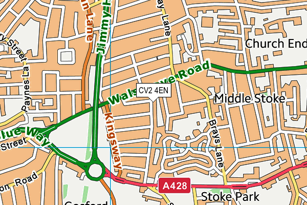 CV2 4EN map - OS VectorMap District (Ordnance Survey)