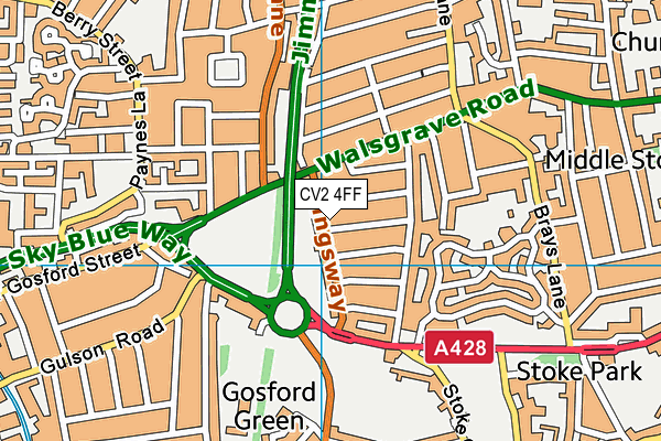 CV2 4FF map - OS VectorMap District (Ordnance Survey)