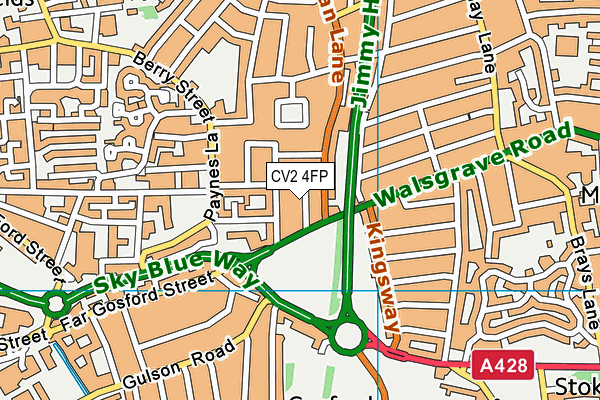 CV2 4FP map - OS VectorMap District (Ordnance Survey)