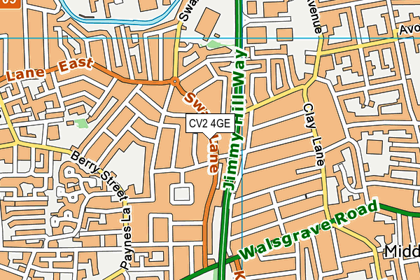 CV2 4GE map - OS VectorMap District (Ordnance Survey)