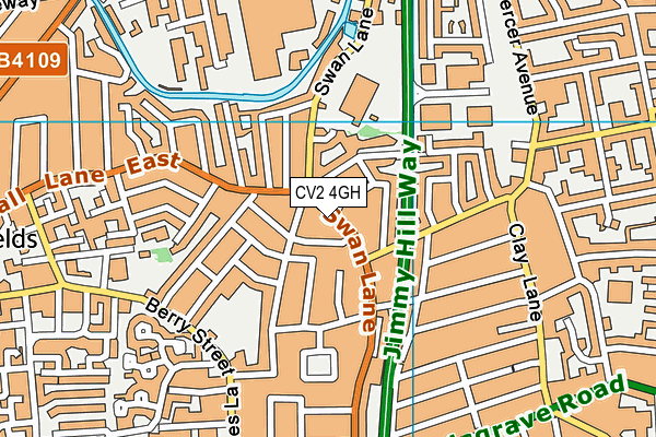 CV2 4GH map - OS VectorMap District (Ordnance Survey)