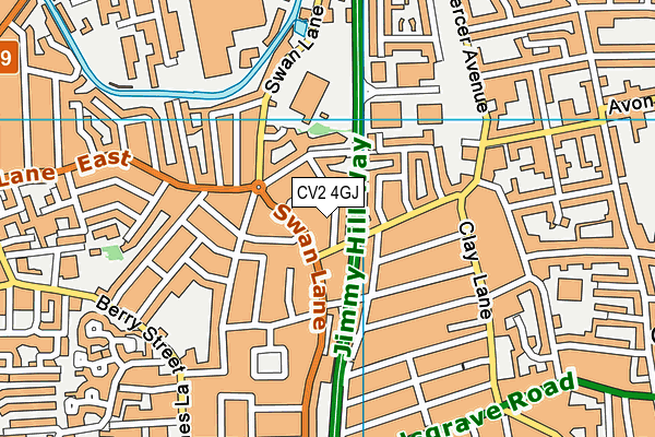 CV2 4GJ map - OS VectorMap District (Ordnance Survey)