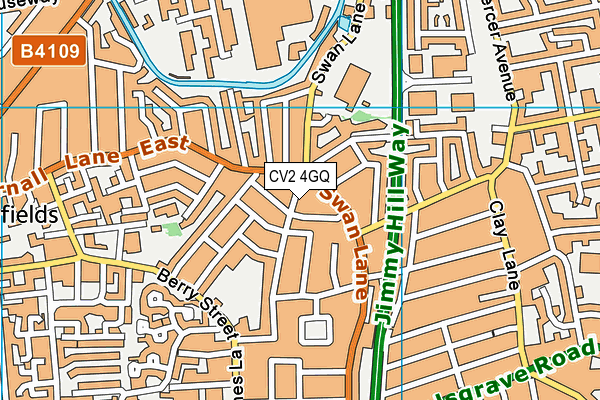 CV2 4GQ map - OS VectorMap District (Ordnance Survey)