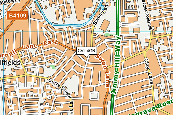 CV2 4GR map - OS VectorMap District (Ordnance Survey)