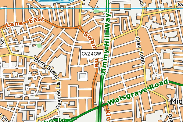 CV2 4GW map - OS VectorMap District (Ordnance Survey)
