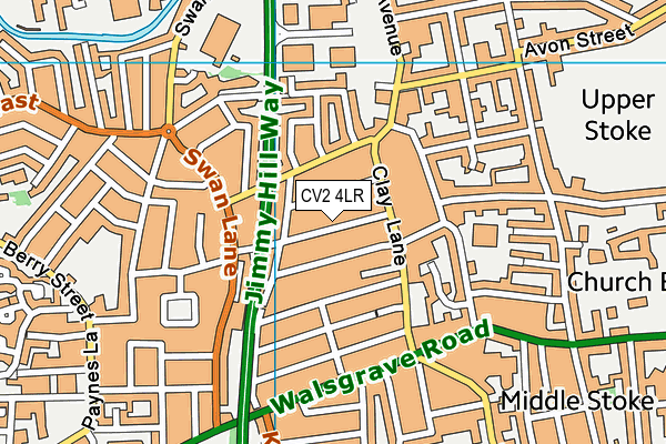CV2 4LR map - OS VectorMap District (Ordnance Survey)