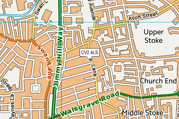 CV2 4LS map - OS VectorMap District (Ordnance Survey)