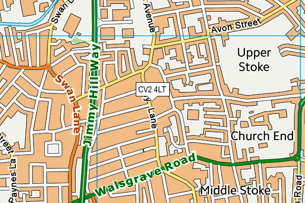 CV2 4LT map - OS VectorMap District (Ordnance Survey)