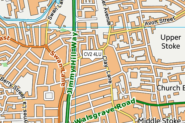 CV2 4LU map - OS VectorMap District (Ordnance Survey)