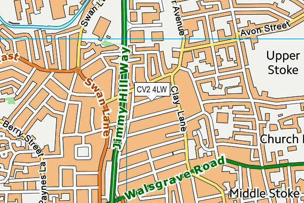 CV2 4LW map - OS VectorMap District (Ordnance Survey)