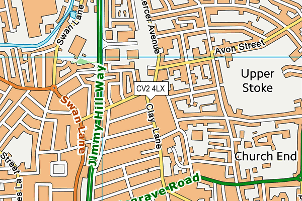 CV2 4LX map - OS VectorMap District (Ordnance Survey)