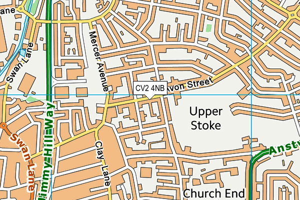 CV2 4NB map - OS VectorMap District (Ordnance Survey)