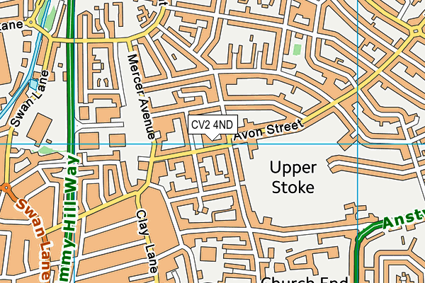 CV2 4ND map - OS VectorMap District (Ordnance Survey)