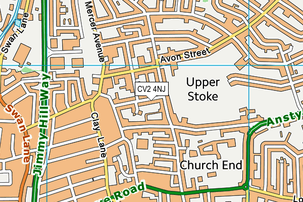 CV2 4NJ map - OS VectorMap District (Ordnance Survey)