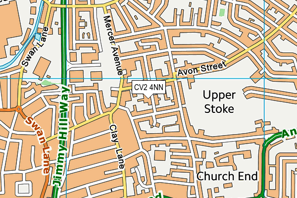 CV2 4NN map - OS VectorMap District (Ordnance Survey)