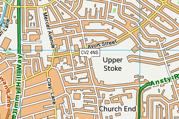 CV2 4NS map - OS VectorMap District (Ordnance Survey)