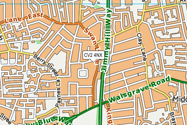 CV2 4NX map - OS VectorMap District (Ordnance Survey)