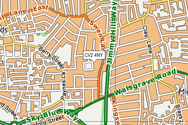 CV2 4NY map - OS VectorMap District (Ordnance Survey)