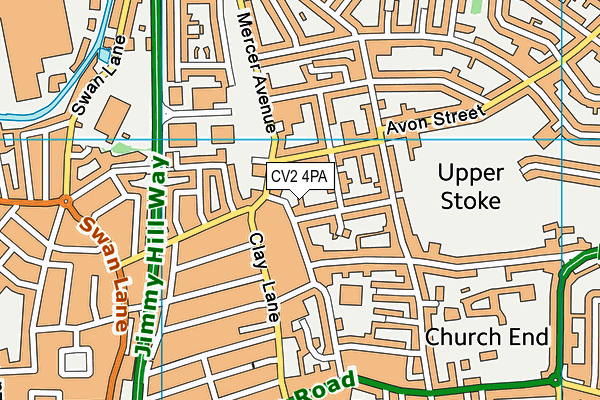 CV2 4PA map - OS VectorMap District (Ordnance Survey)