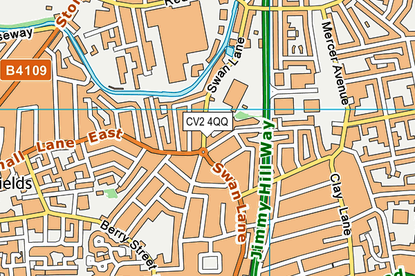 Frederick Bird Primary School map (CV2 4QQ) - OS VectorMap District (Ordnance Survey)