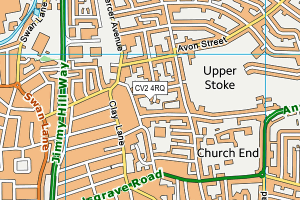 CV2 4RQ map - OS VectorMap District (Ordnance Survey)