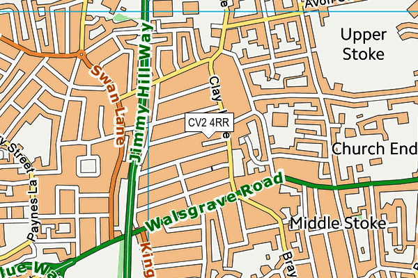 CV2 4RR map - OS VectorMap District (Ordnance Survey)