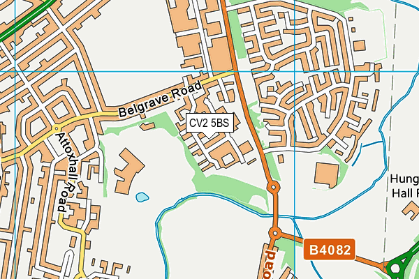 CV2 5BS map - OS VectorMap District (Ordnance Survey)
