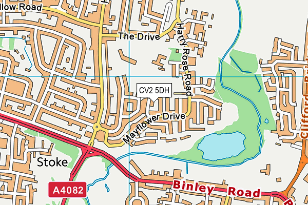 CV2 5DH map - OS VectorMap District (Ordnance Survey)