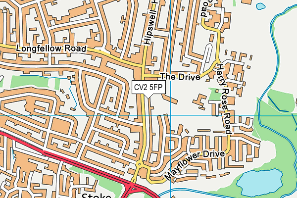 CV2 5FP map - OS VectorMap District (Ordnance Survey)