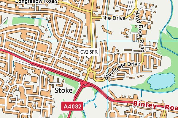 CV2 5FR map - OS VectorMap District (Ordnance Survey)