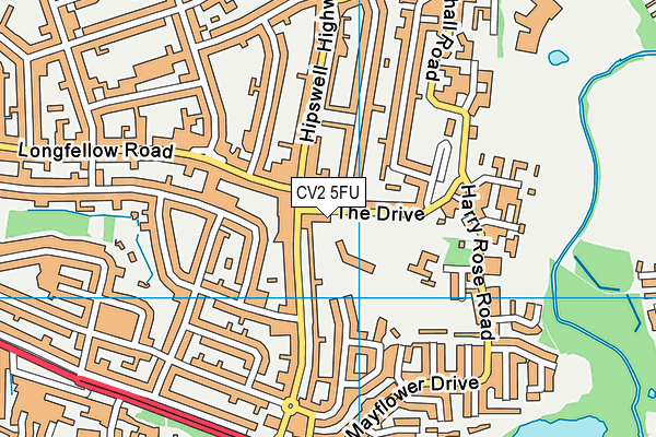 Richard Lee Primary School map (CV2 5FU) - OS VectorMap District (Ordnance Survey)