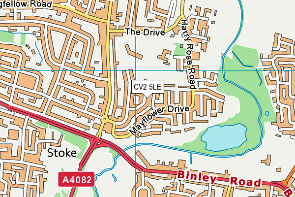 CV2 5LE map - OS VectorMap District (Ordnance Survey)