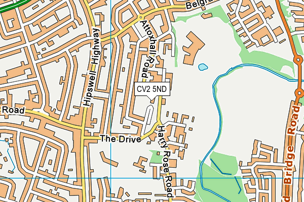 CV2 5ND map - OS VectorMap District (Ordnance Survey)