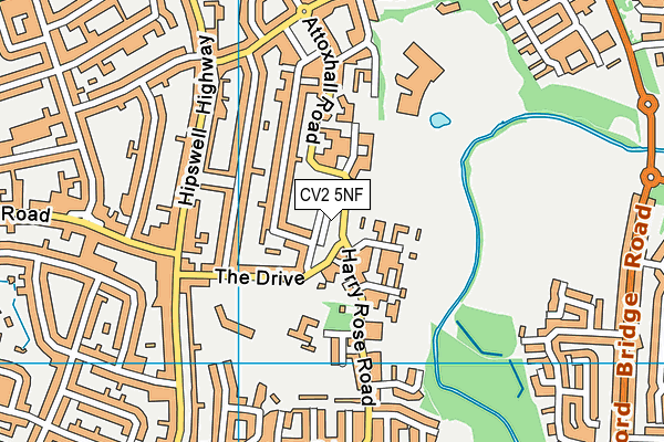 CV2 5NF map - OS VectorMap District (Ordnance Survey)