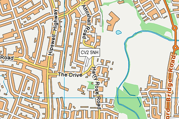CV2 5NH map - OS VectorMap District (Ordnance Survey)