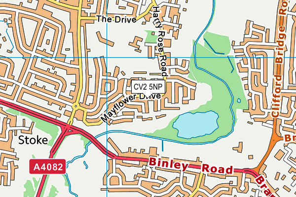 CV2 5NP map - OS VectorMap District (Ordnance Survey)