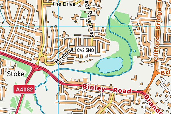 CV2 5NQ map - OS VectorMap District (Ordnance Survey)