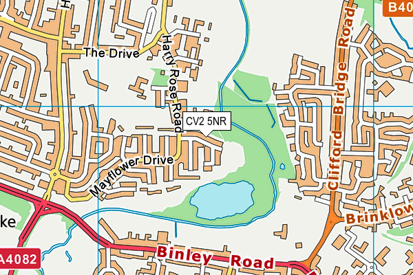 CV2 5NR map - OS VectorMap District (Ordnance Survey)