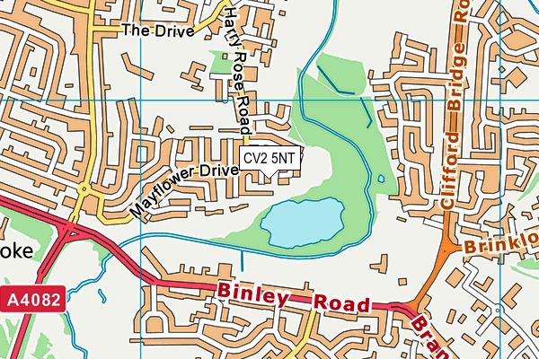 CV2 5NT map - OS VectorMap District (Ordnance Survey)