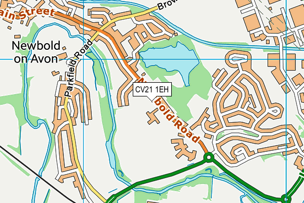 Riverside Academy map (CV21 1EH) - OS VectorMap District (Ordnance Survey)