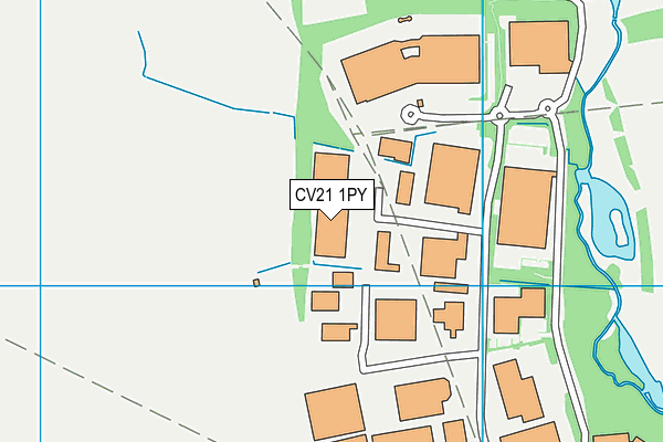 CV21 1PY map - OS VectorMap District (Ordnance Survey)