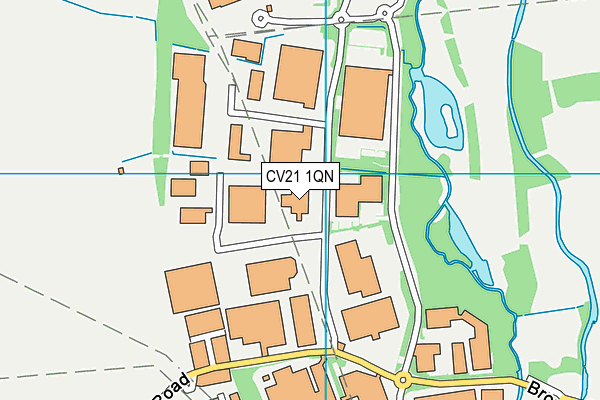 CV21 1QN map - OS VectorMap District (Ordnance Survey)