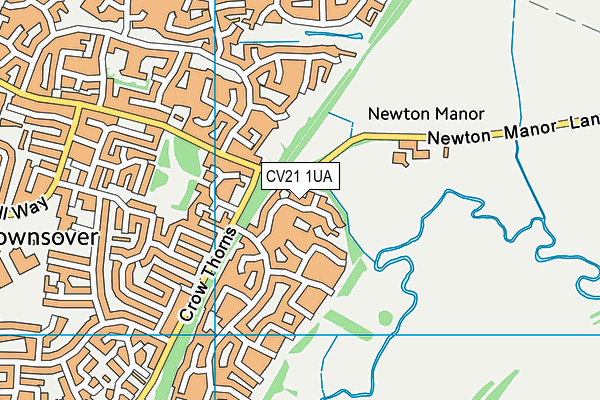 CV21 1UA map - OS VectorMap District (Ordnance Survey)