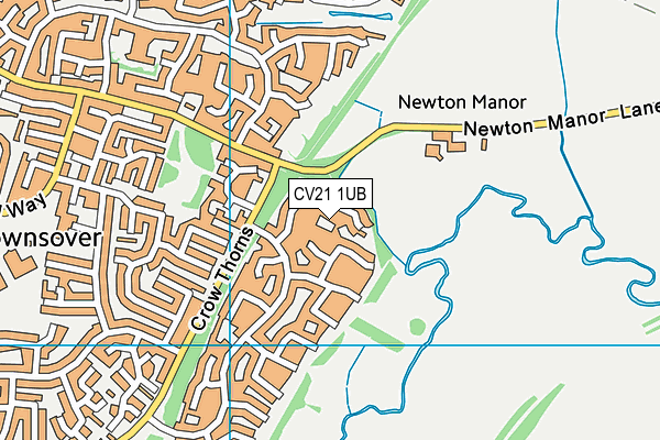 CV21 1UB map - OS VectorMap District (Ordnance Survey)