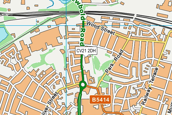 CV21 2DH map - OS VectorMap District (Ordnance Survey)