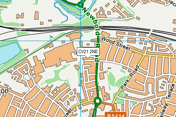 CV21 2NE map - OS VectorMap District (Ordnance Survey)