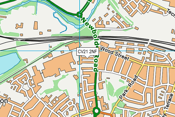 CV21 2NF map - OS VectorMap District (Ordnance Survey)