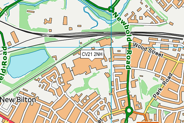 CV21 2NH map - OS VectorMap District (Ordnance Survey)