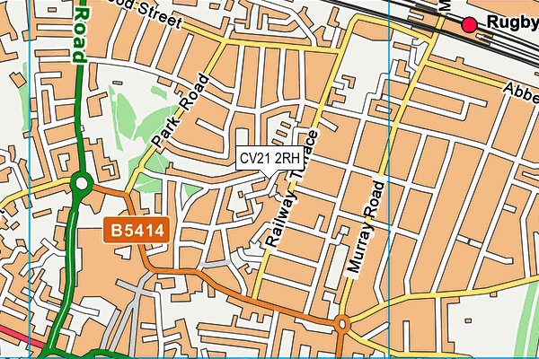 CV21 2RH map - OS VectorMap District (Ordnance Survey)